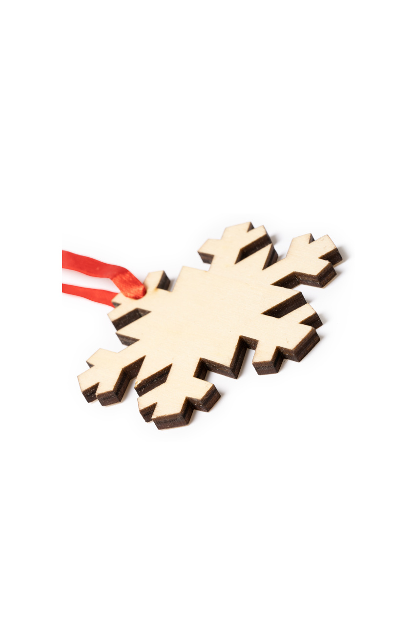 JINGLE Wooden Christmas Ornament