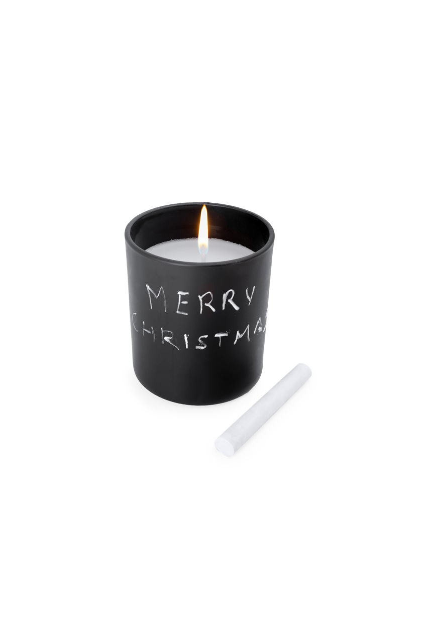 Vanilla Scented Candle with Chalkboard Slate
