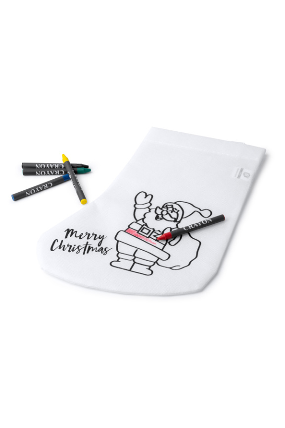 Color-Your-Own Christmas Stocking with Crayons