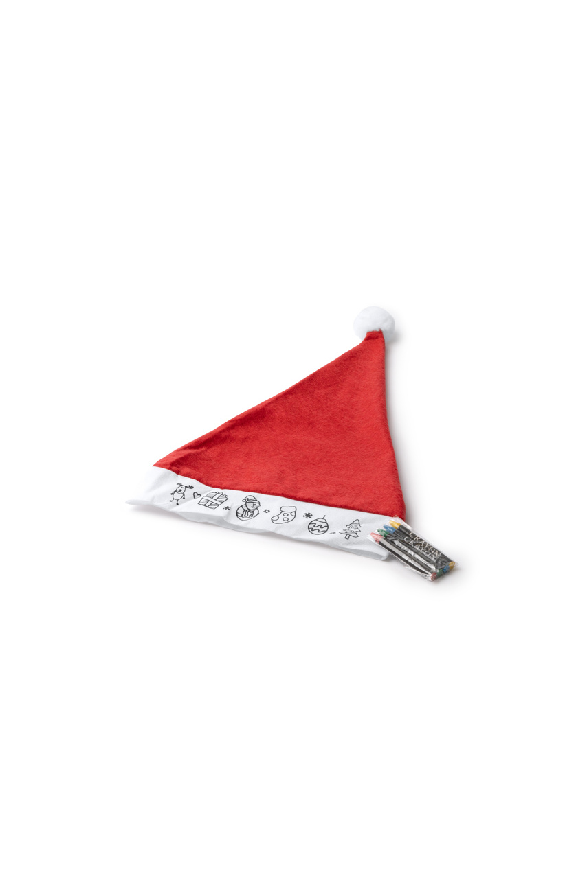 Kids' Color Your Own Christmas Hat with Crayons