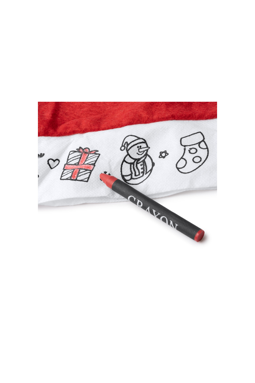 Kids' Color Your Own Christmas Hat with Crayons
