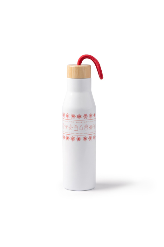 Sticlă Termică din Oțel cu Capac Bambus 500 ml