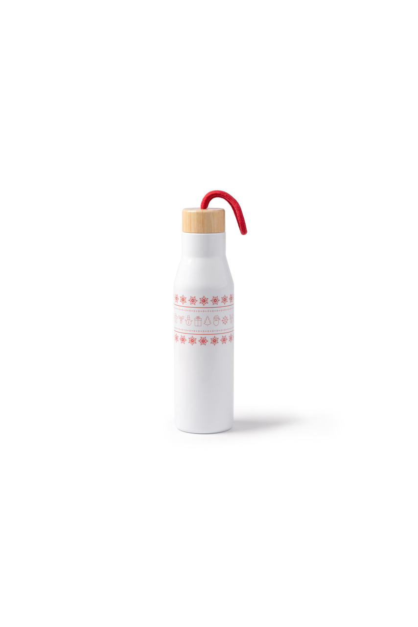 Sticlă Termică din Oțel cu Capac Bambus 500 ml