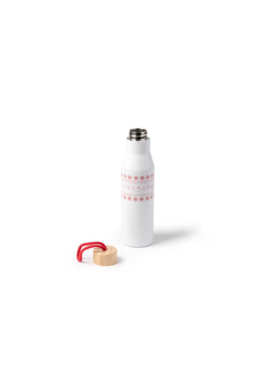 Sticlă Termică din Oțel cu Capac Bambus 500 ml