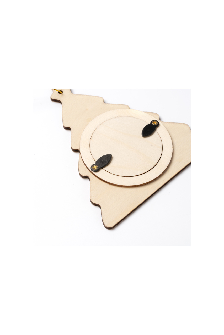 FILEY Wooden Christmas Tree Photo Frame