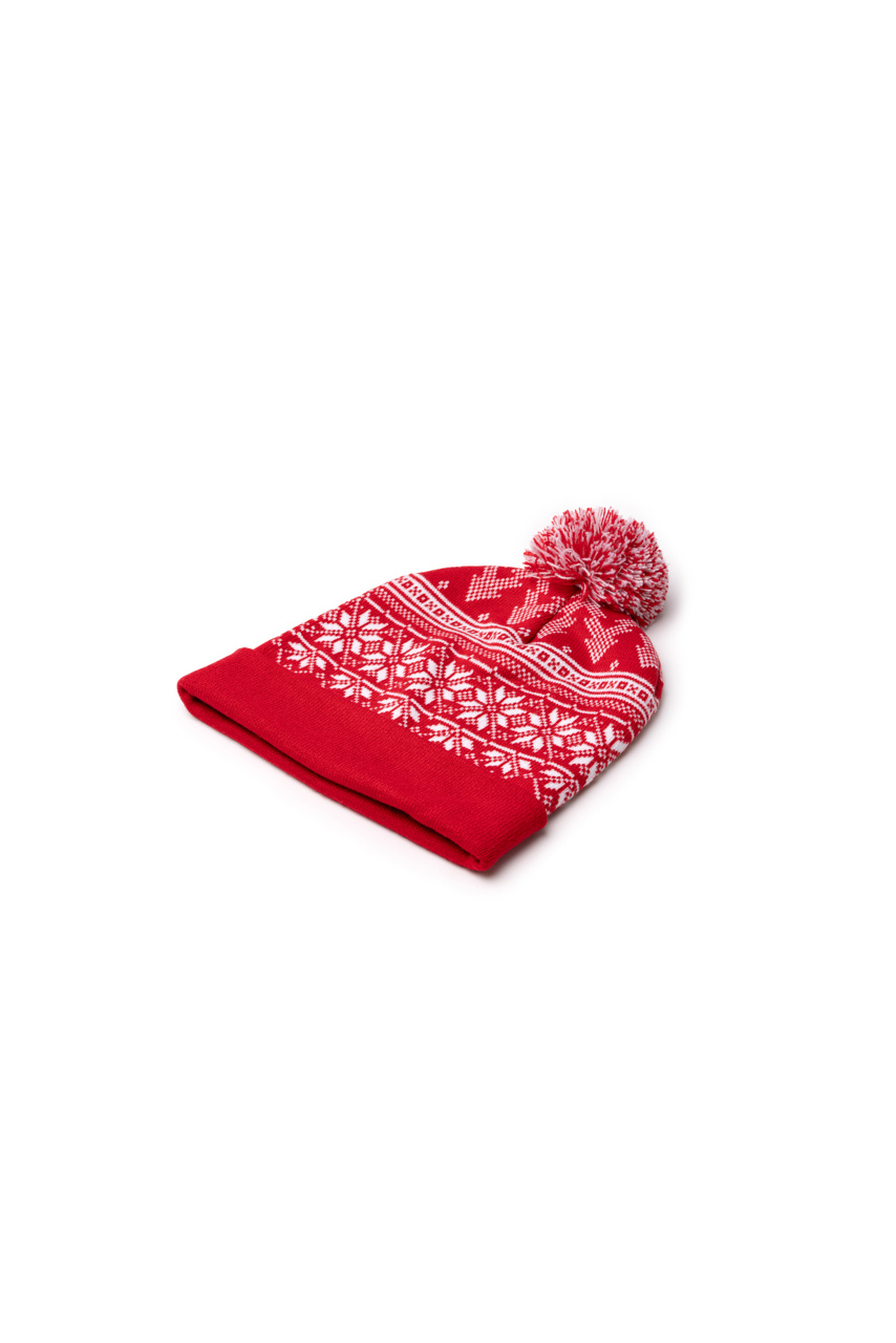 Festive Snowflake Acrylic Beanie