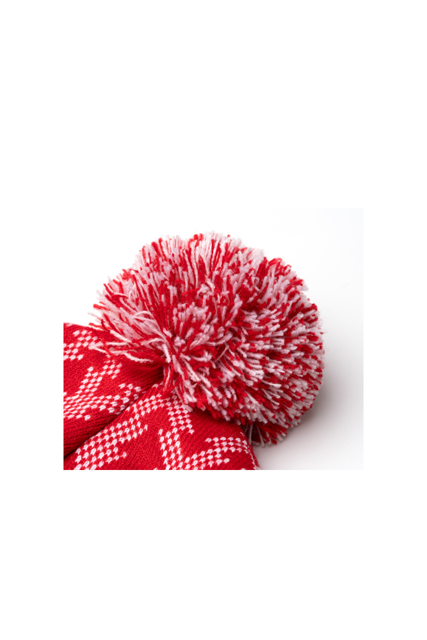 Festive Snowflake Acrylic Beanie