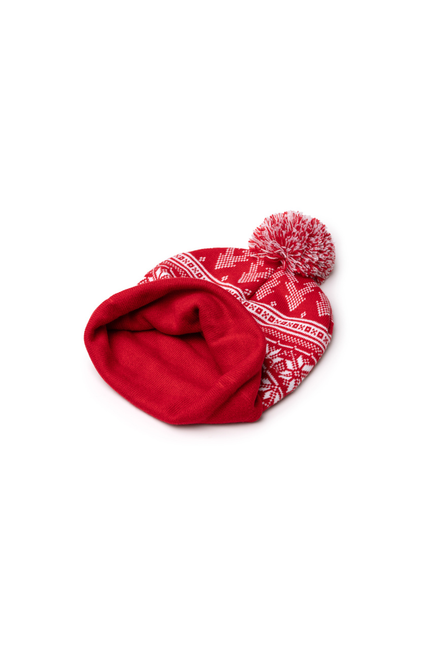Festive Snowflake Acrylic Beanie