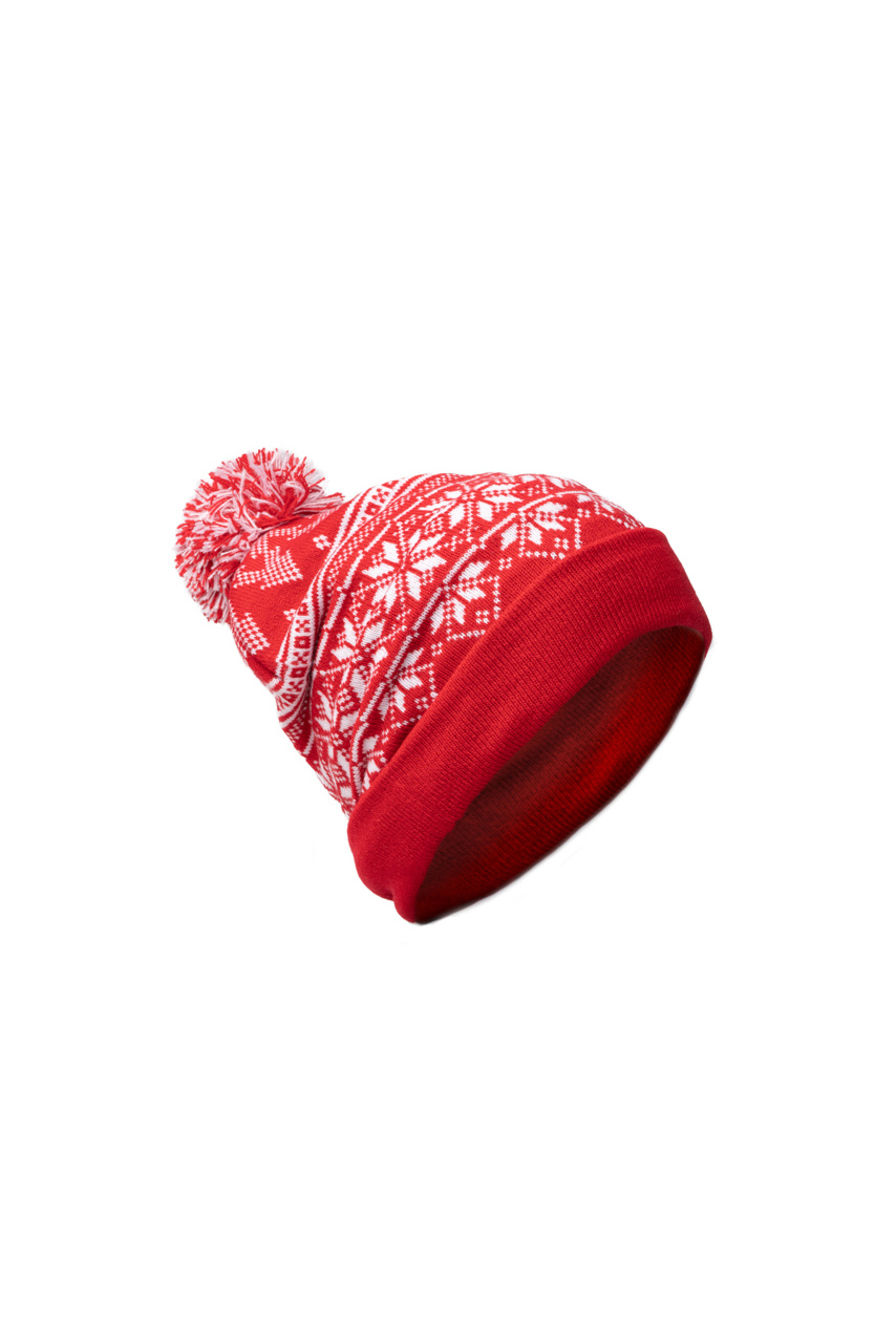 Festive Snowflake Acrylic Beanie