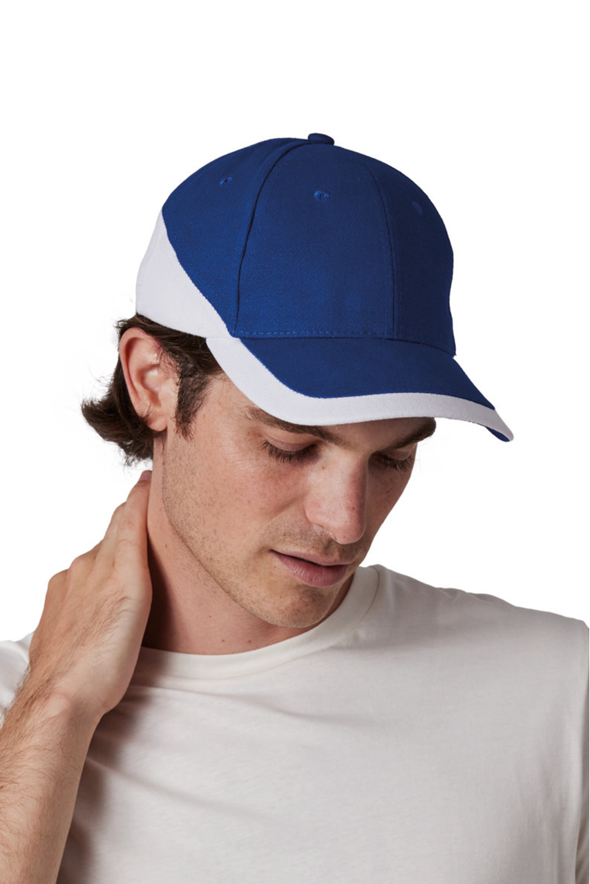 Racing Two-Tone 6 Panel Cap - Stylish & Comfortable
