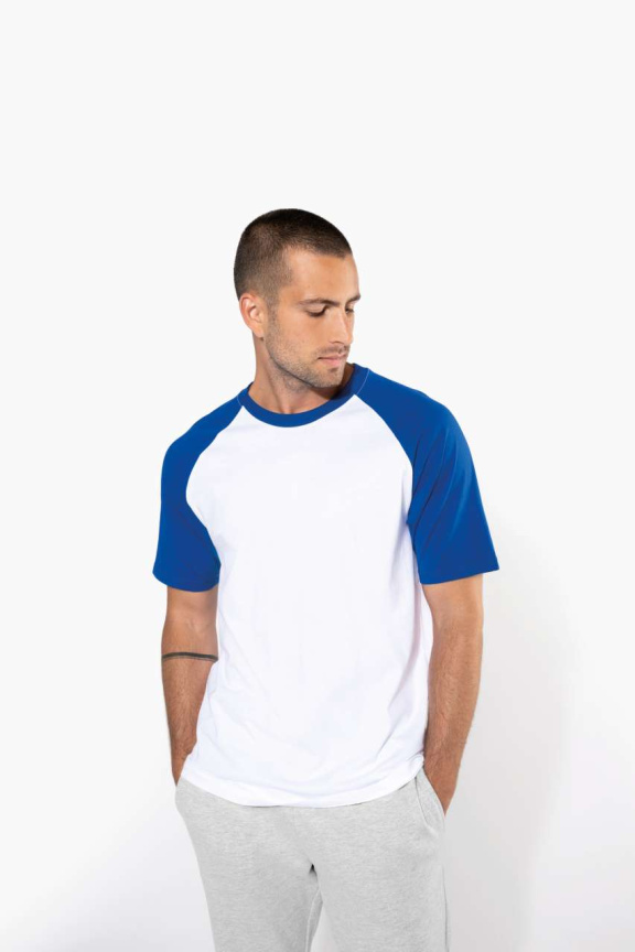 Tricou Baseball Bicolor din Bumbac 100%