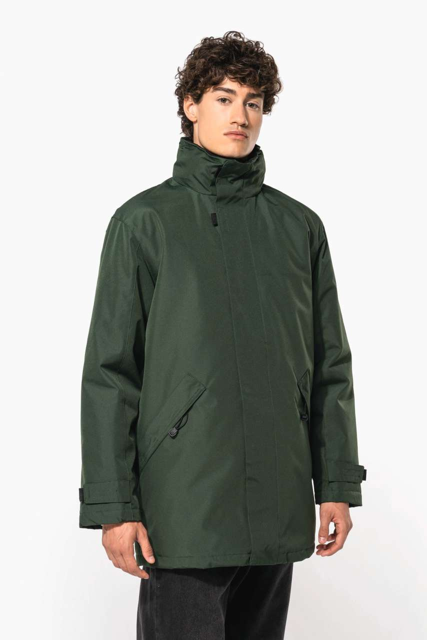 Parka Matlasată Verde Confortabilă și Elegantă