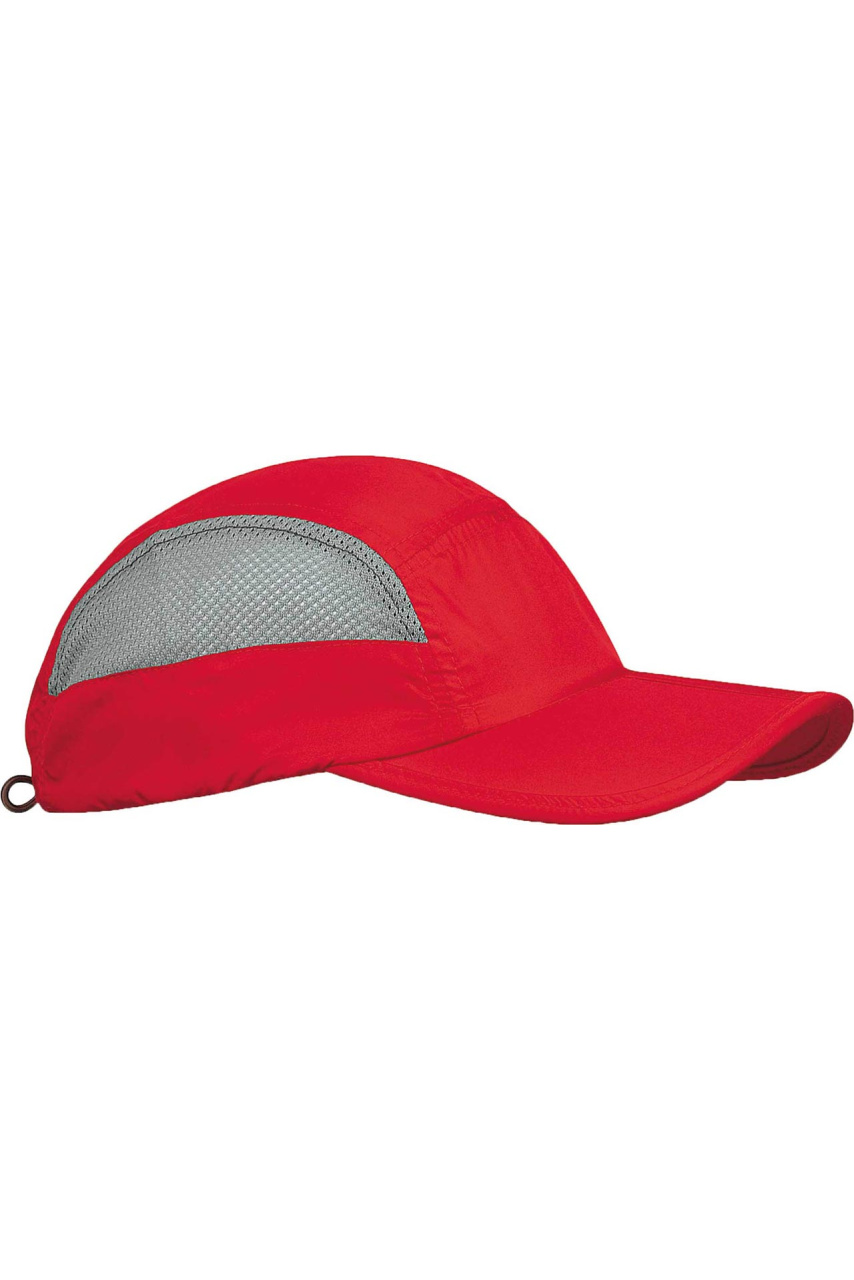 Foldable 7-Panel Sports Cap with Mesh Panels