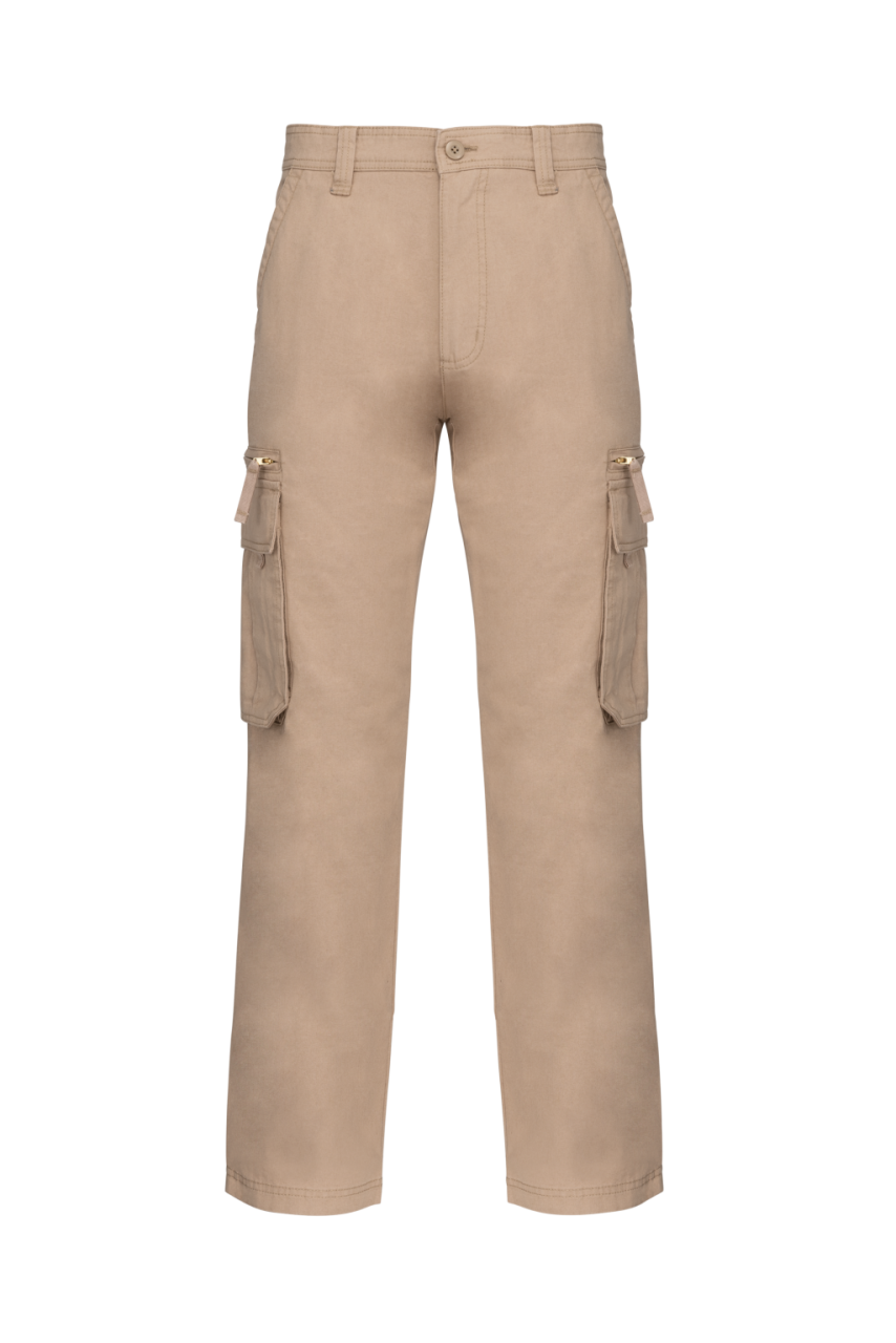 Pantaloni Cargo cu Multiple Buzunare din Bumbac