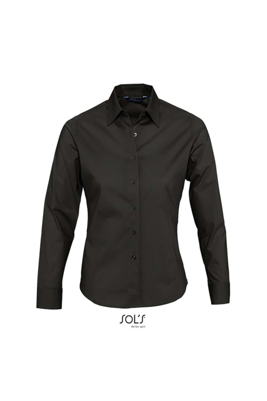 SOL'S EDEN Women's Long Sleeve Stretch Shirt