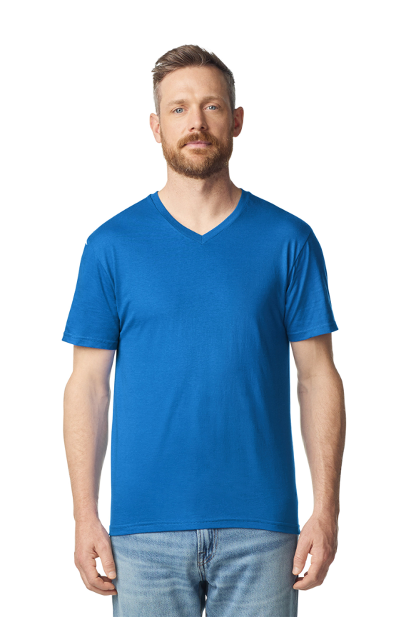 Tricou V-Neck SOFTSTYLE™ pentru Adulți - Confort și Stil