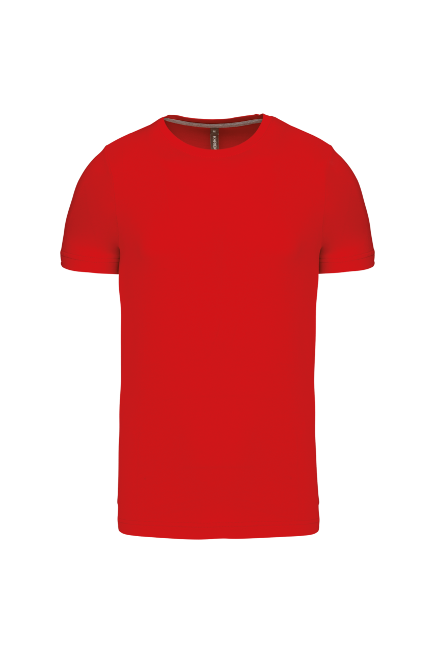 Men's Fitted Short-Sleeved Crew Neck T-Shirt