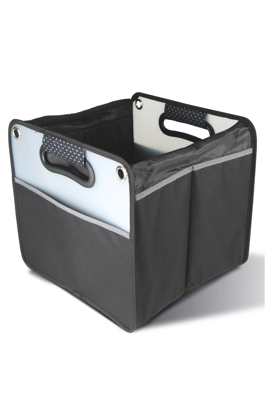 Foldable Car Boot Organizer with Zip Flap