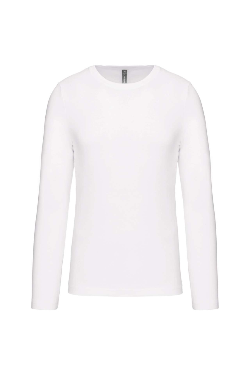 Tricou bărbătesc cu mânecă lungă și guler rotund