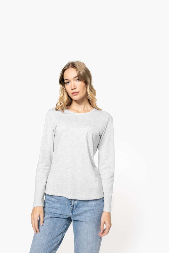 Tricou Dama Mânecă Lungă Guler Rotund