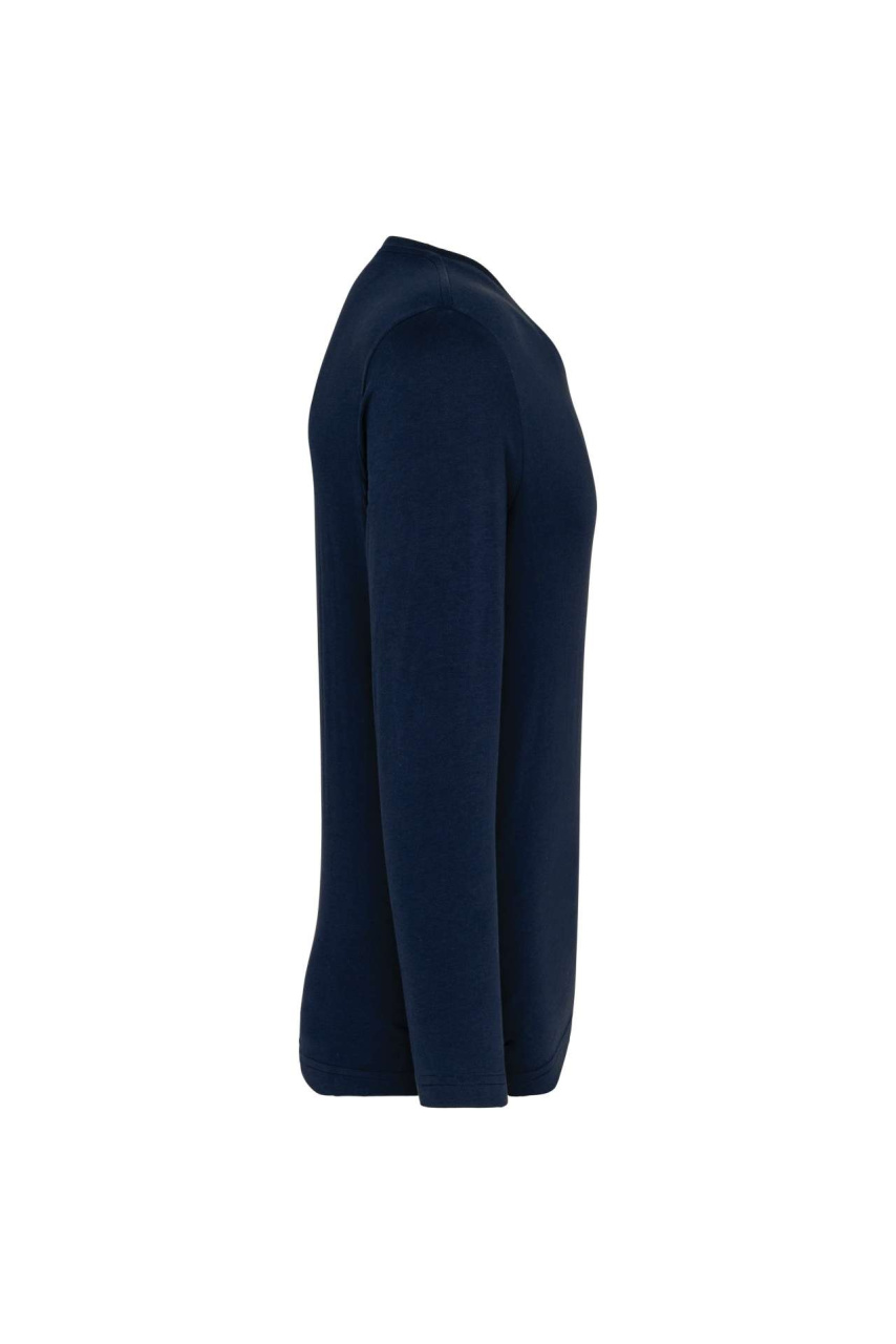Men's Long-Sleeved V-Neck T-Shirt - Premium Cotton