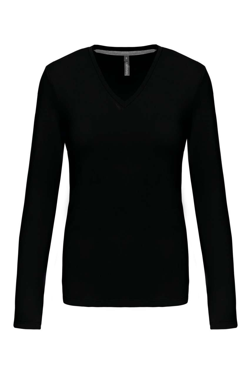 Tricou Damă Mâneci Lungi V-Neck - Confort și Stil