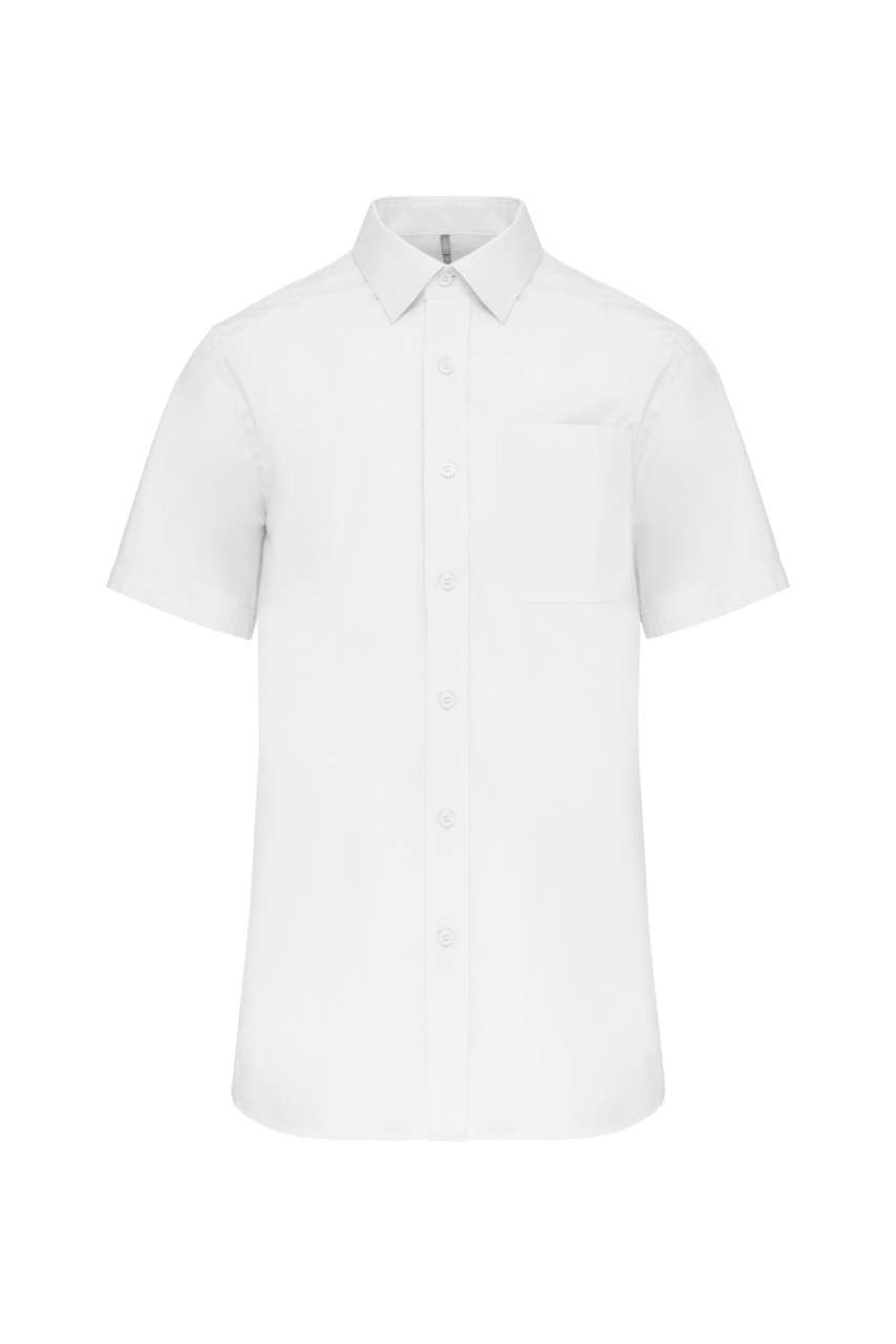 Men's Short-Sleeved Cotton Poplin Shirt