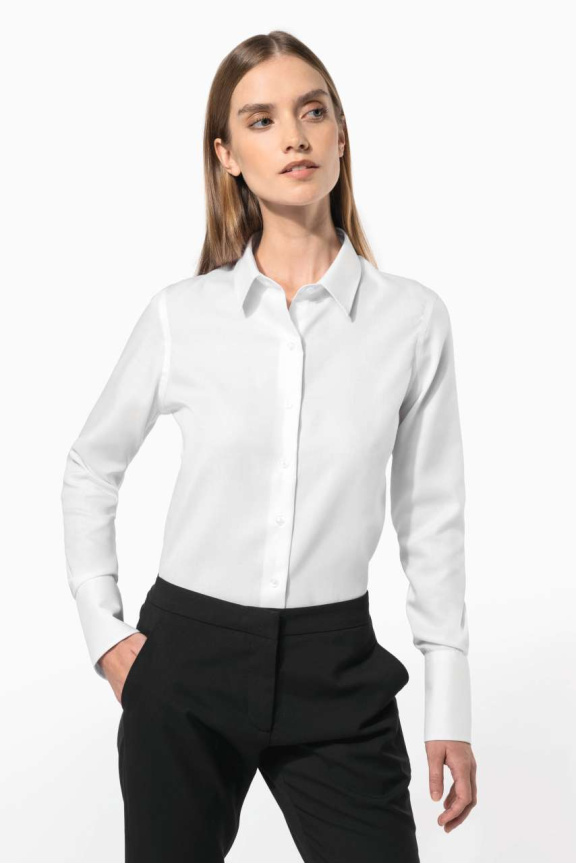 Women's Long-Sleeved Non-Iron Cotton Shirt