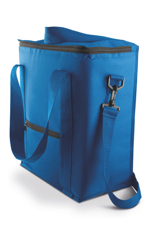 Durable Blue Travel Cooler Bag with Adjustable Strap