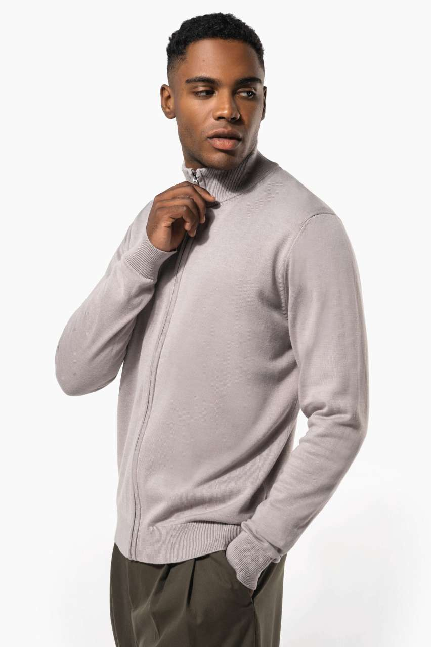 Cardigan Bărbați cu Fermuar Complet - Stil și Confort
