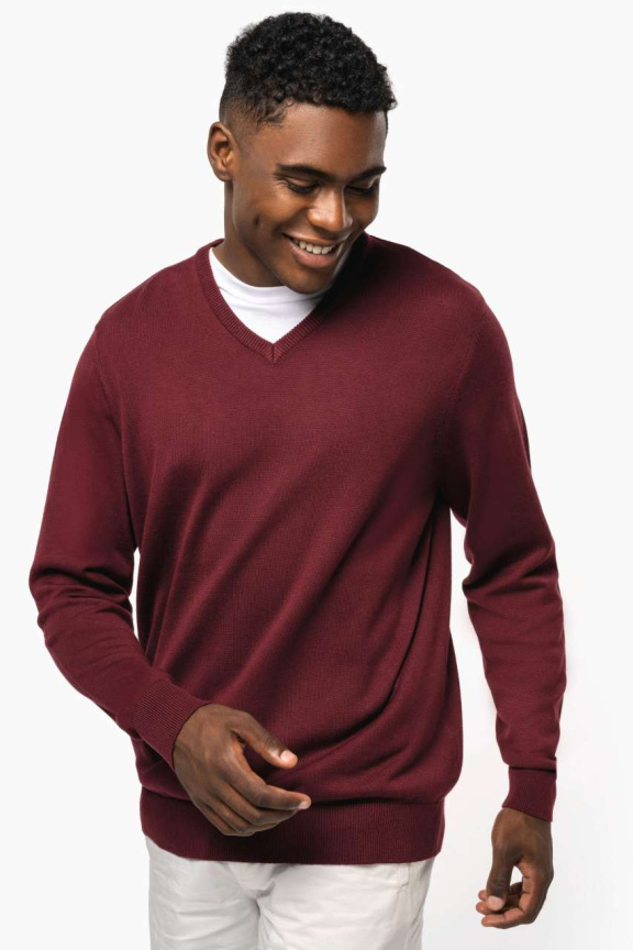 Men's Classic V-Neck Jumper - Stylish and Comfortable