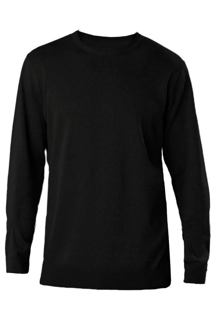 Men's Fitted Crew Neck Jumper - Stylish & Comfortable