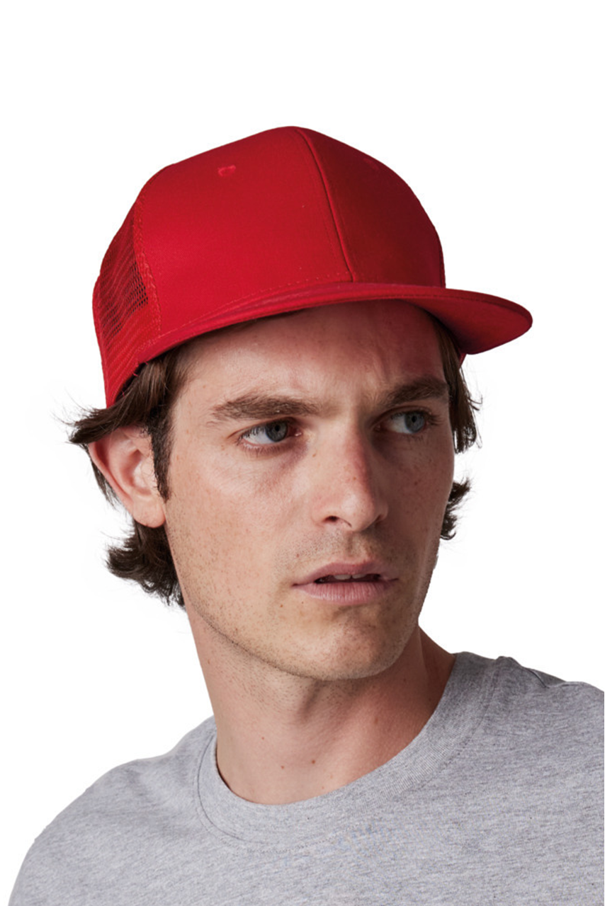 Classic Trucker Flat Peak Cap - Stylish & Breathable