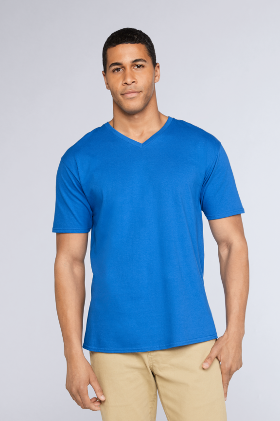 Premium Cotton V-Neck T-Shirt - Comfort & Style
