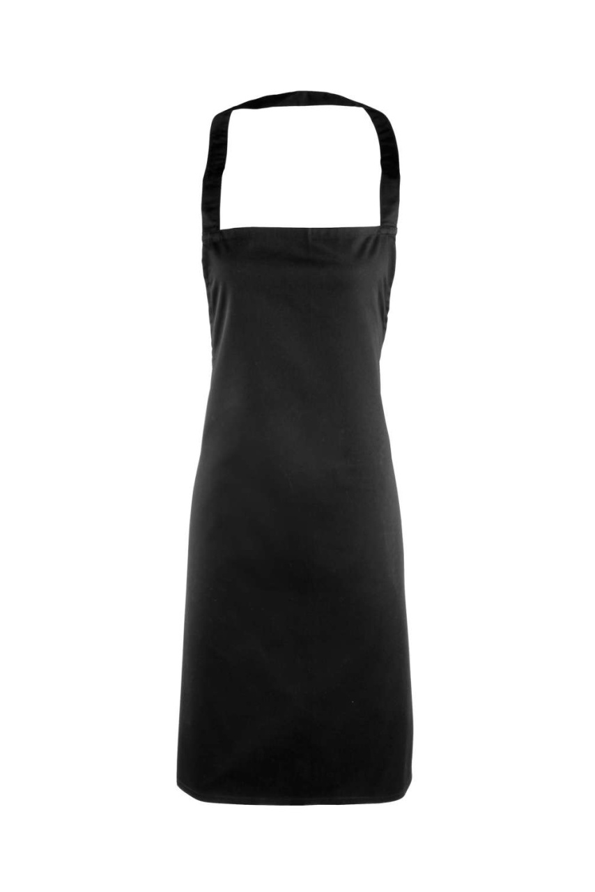 Classic Black Bib Apron for Hospitality