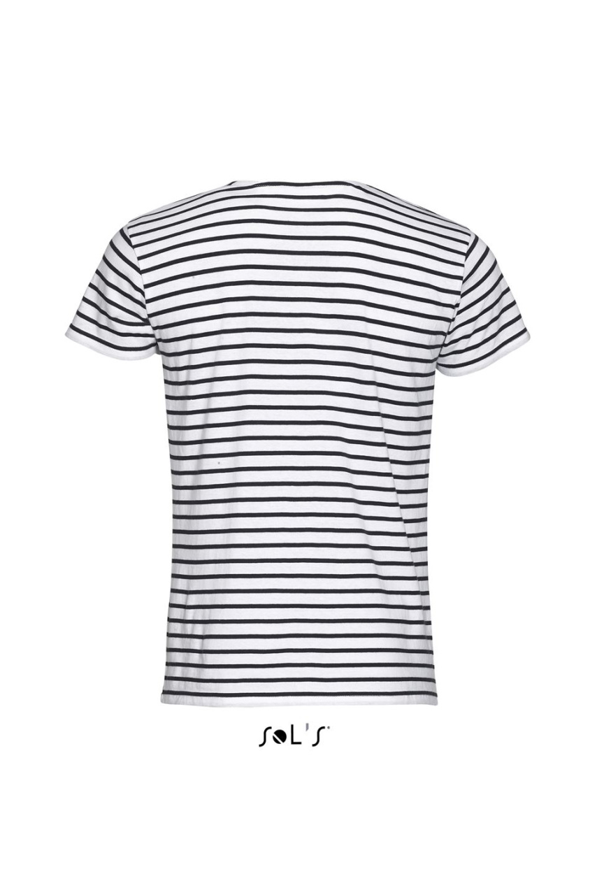 SOL'S MILES Men's Striped Round Neck T-Shirt