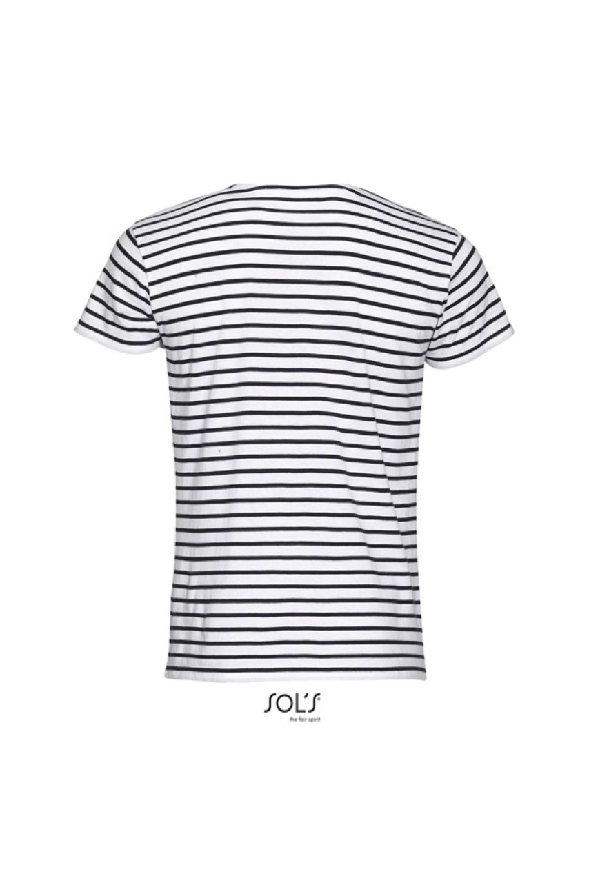 SOL'S MILES Men's Striped Round Neck T-Shirt