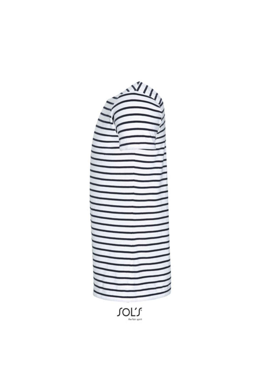 SOL'S MILES Men's Striped Round Neck T-Shirt