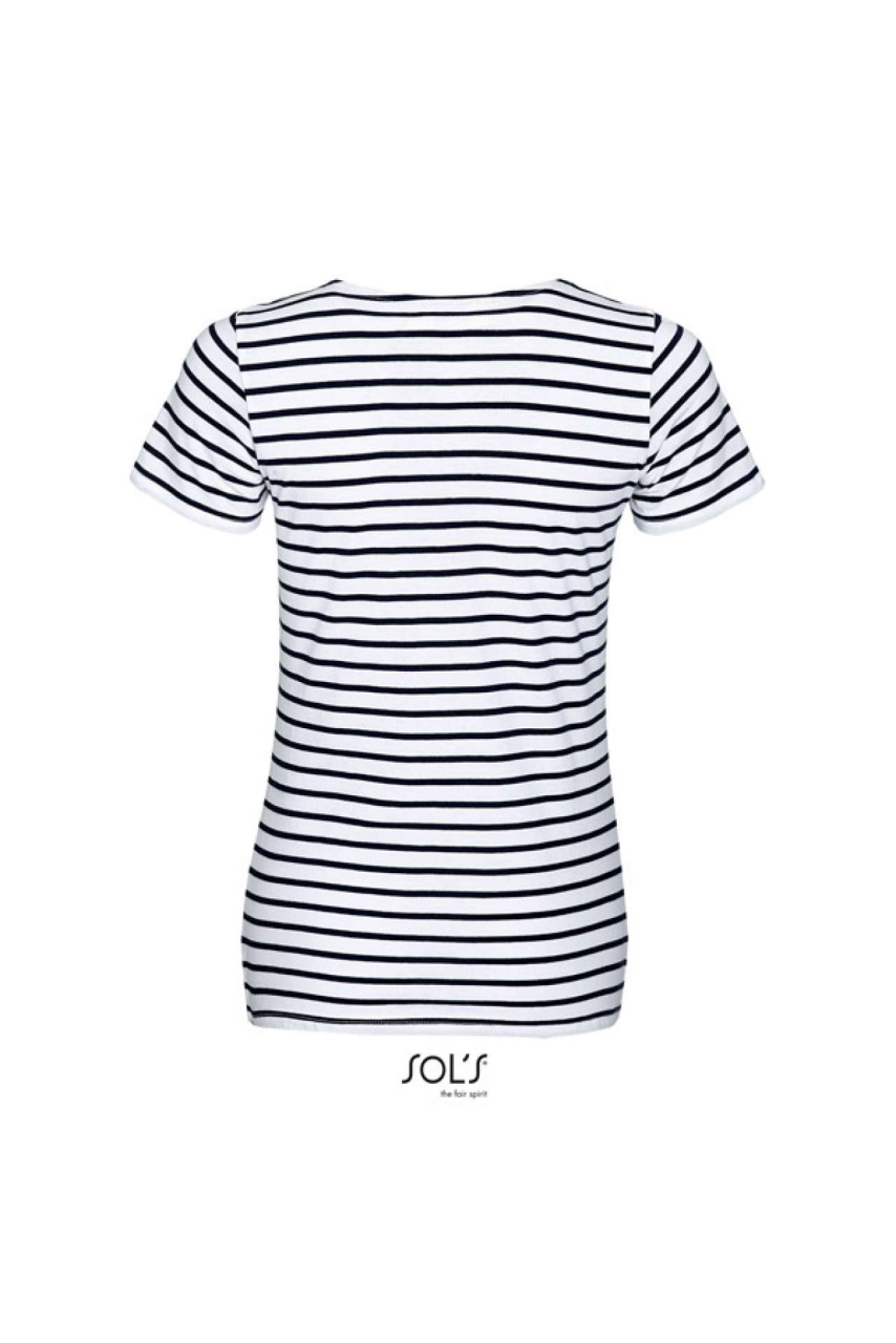 Tricou Femei SOL'S MILES - Guler Rotund Dungi