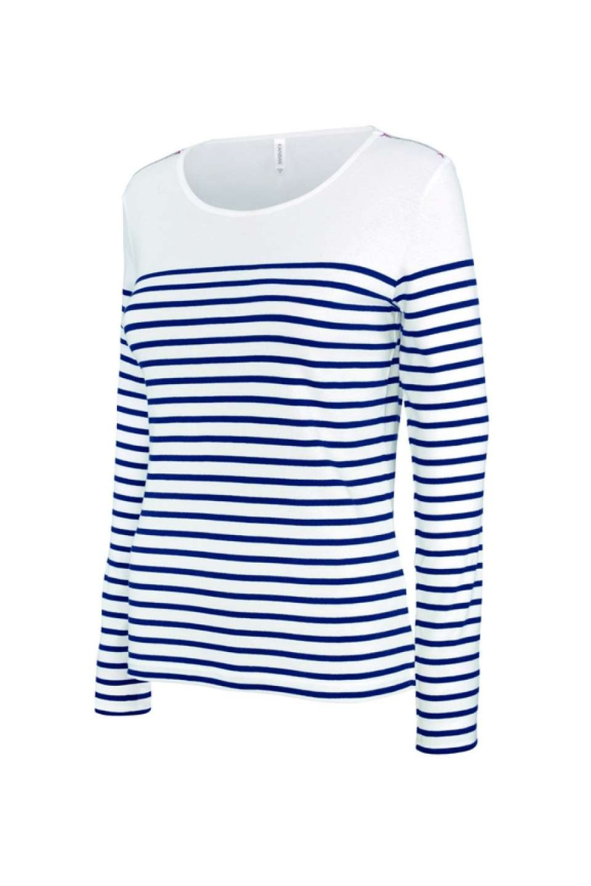 Bluză Damă cu Dungi Breton Mânecă Lungă