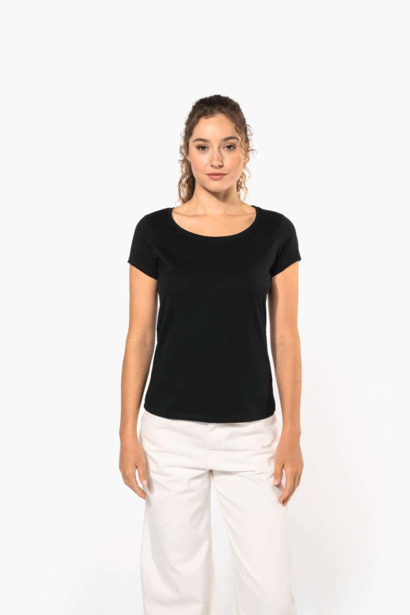 Women's Boat Neck Short-Sleeve T-Shirt