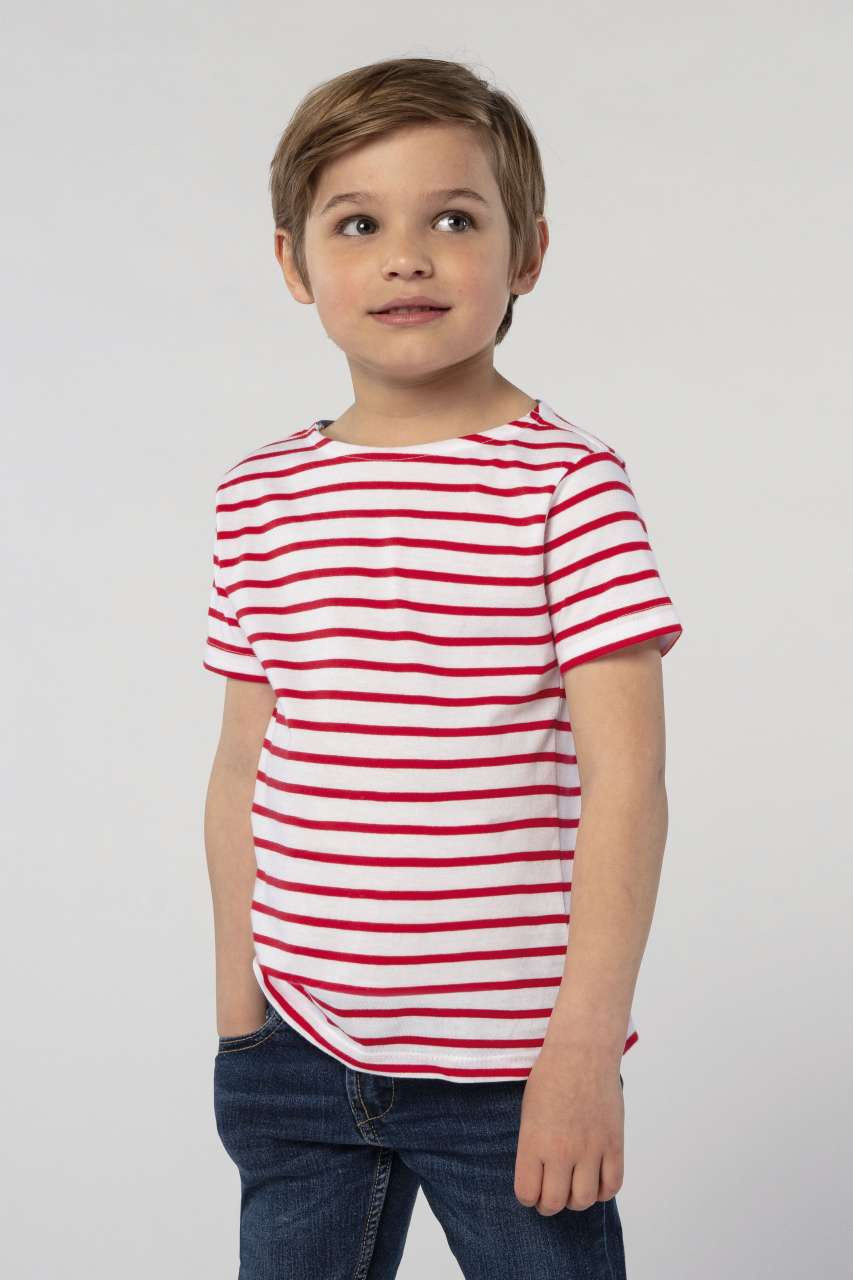 Tricou cu dungi SOL'S MILES pentru copii - Confortabil și modern