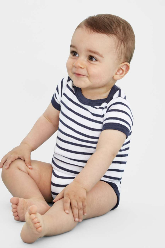 Body Bebeluș cu Dungi SOL'S MILES BABY