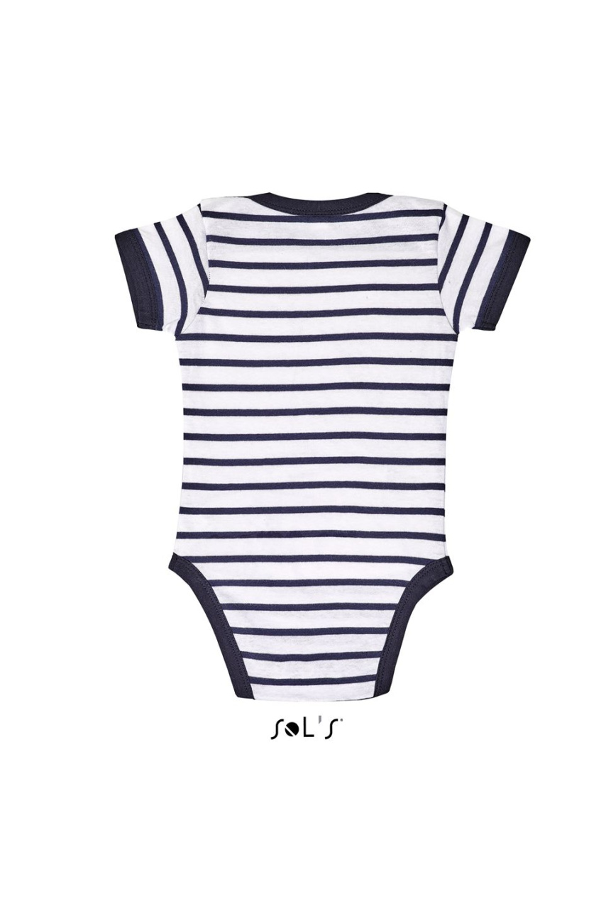 SOL'S Miles Baby Striped Bodysuit - 100% Cotton