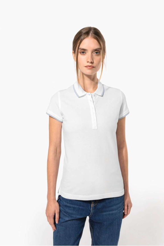 Tricou Polo Dama cu Mâneci Scurte din Bumbac