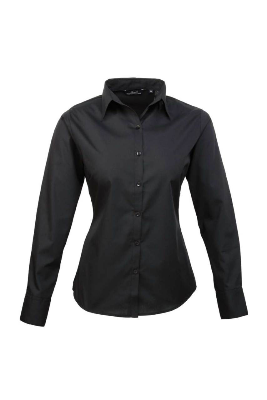 Bluză Poplin cu Mâneci Lungi pentru Femei