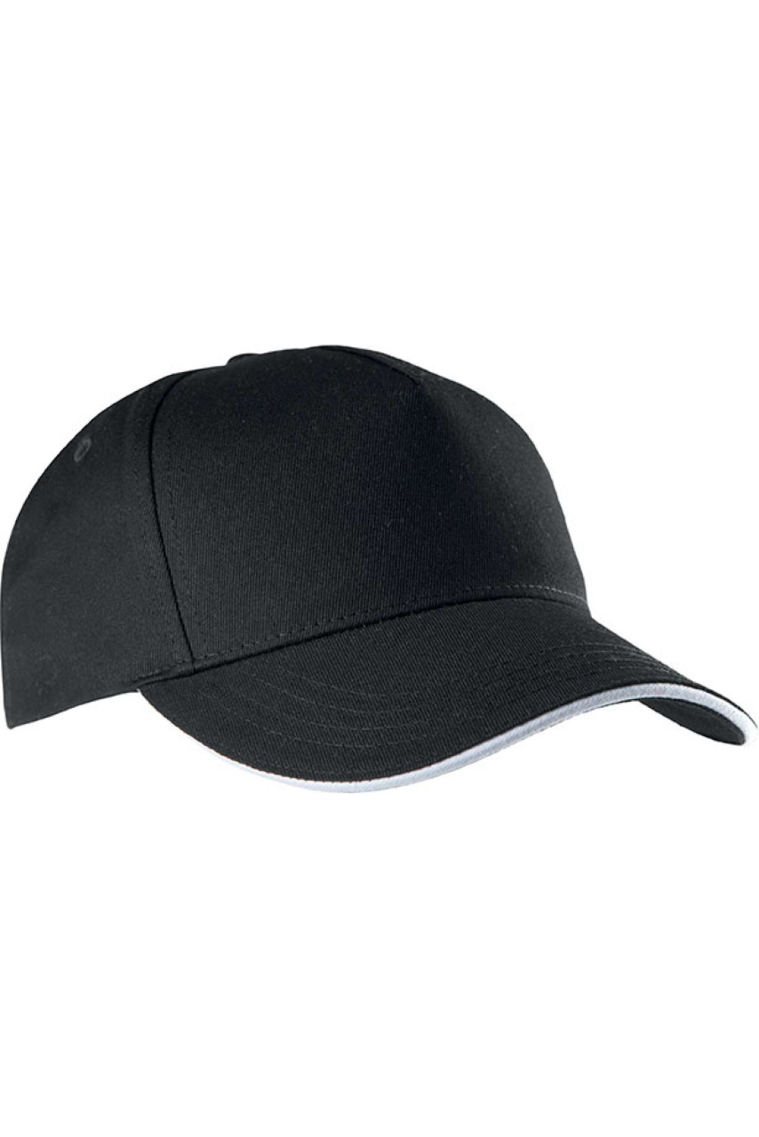 Cotton Twill 5-Panel Sandwich Peak Cap