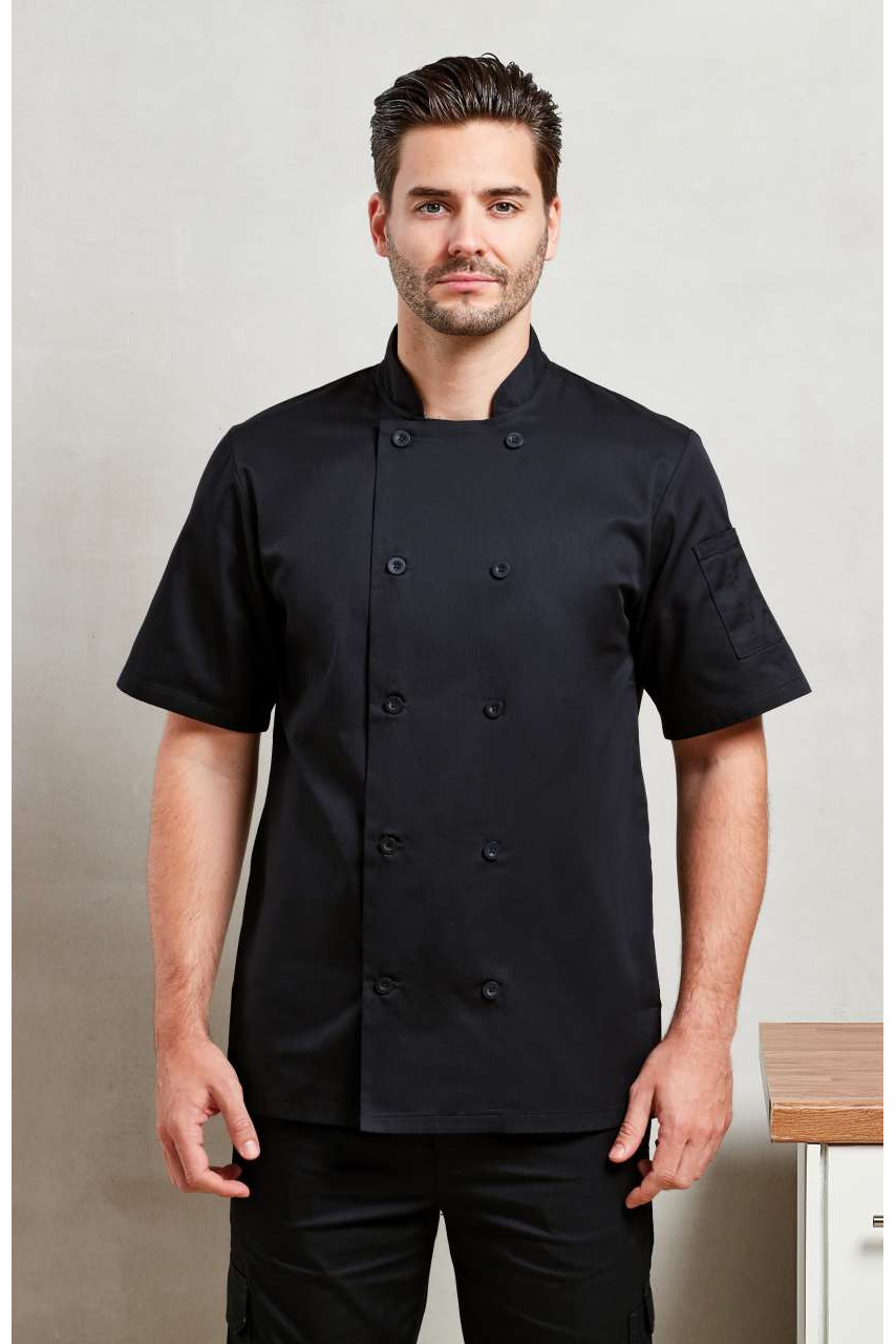 Short Sleeve Chef's Jacket - Professional Kitchen Wear