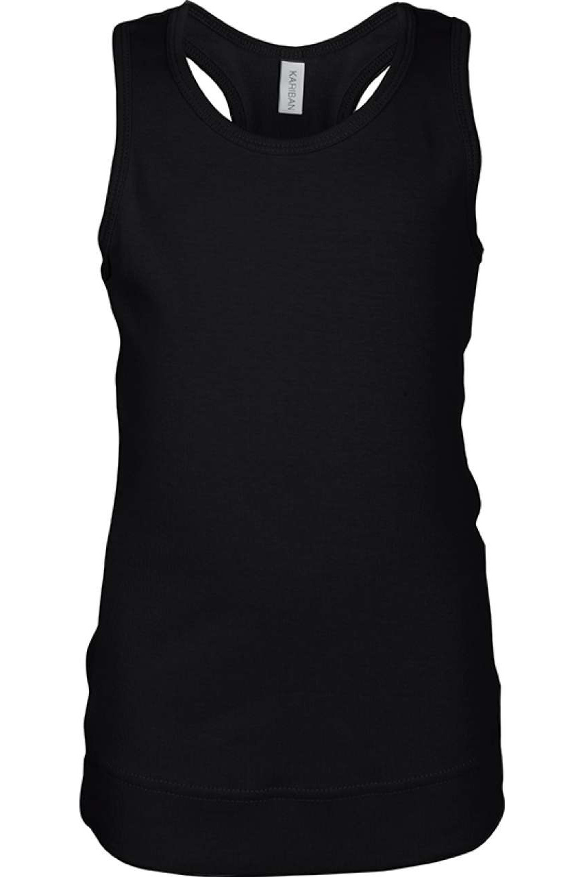Girls' Pink Racerback Cotton Vest