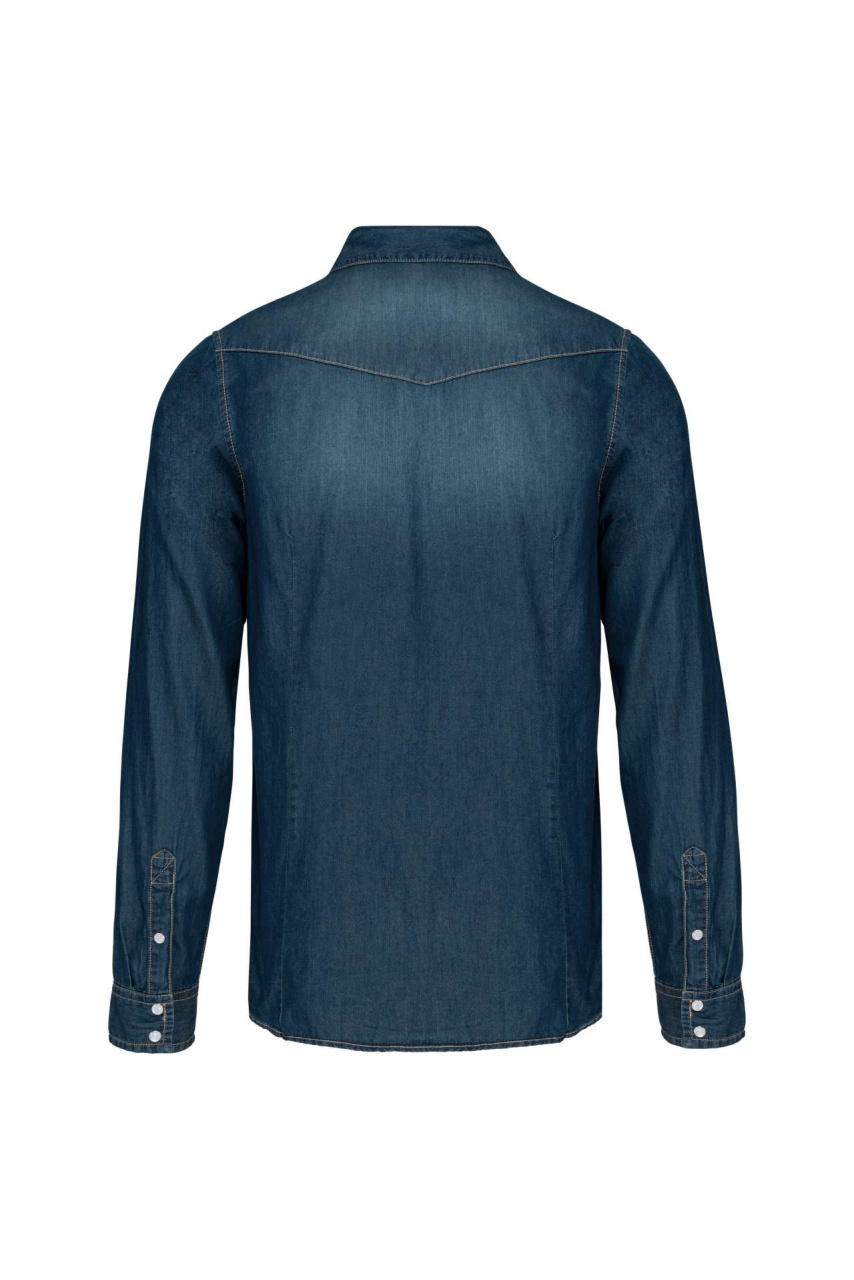 Cămașă Denim Bărbați cu Mâneci Lungi - Stil Autentic